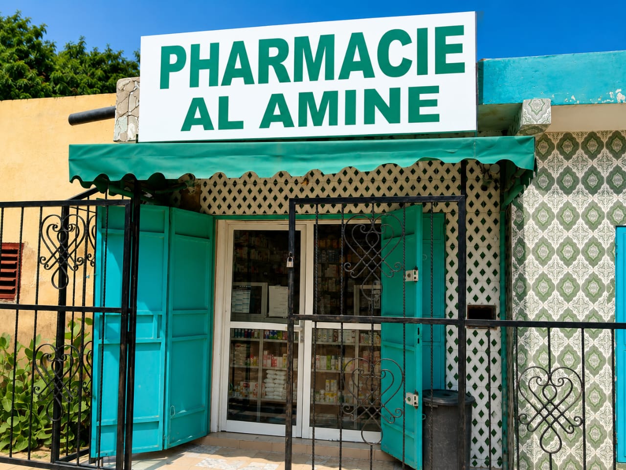 Devanture de la Pharmacie AL AMINE